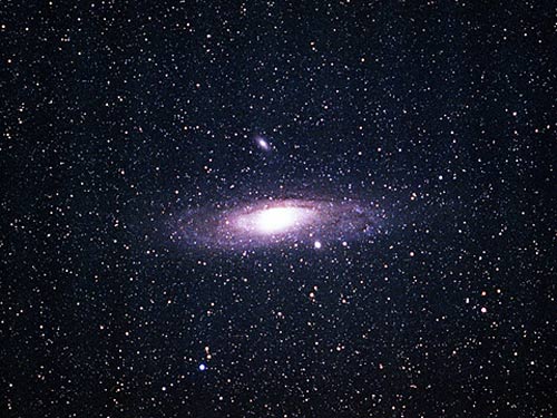 アンドロメダ星雲。星の文化館撮影。